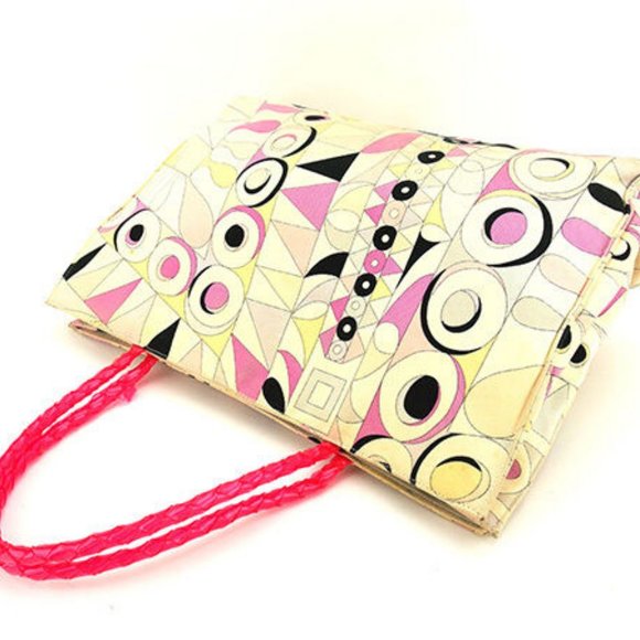 Authentic Emilio Pucci Tote bag Multicolor Pink Woman - Picture 3 of 6